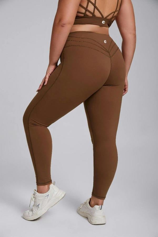 Anniou UPF 50+ Plus Size Yoga Pants - mocha