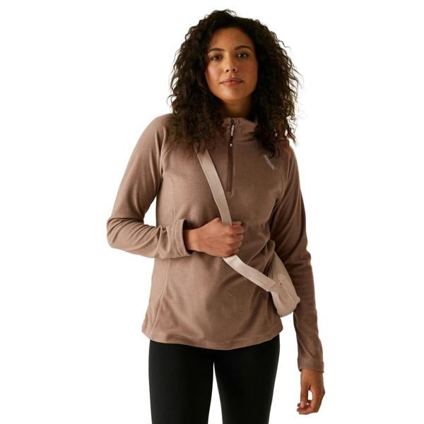 Regatta Great Outdoors Womens/Ladies Montes Half Zip Fleece Top - Mocha - 