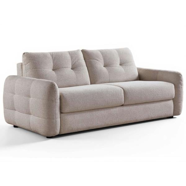 Furnishings For Less Aspen Fabric 3 Seater Manual Pull Out Large Sofa Bed Beige or Grey