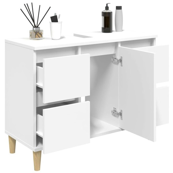 Berkfield Sink Cabinet White 80x33x60 cm Engineered Wood