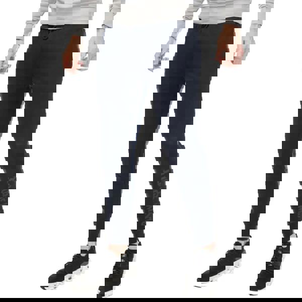 DKNY Mens Fleece Tonal Logo Jogging Bottoms - Navy