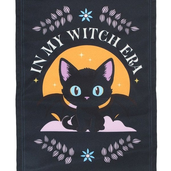 Serano In My Witch Era Bat Cat Fabric Wall Hanging