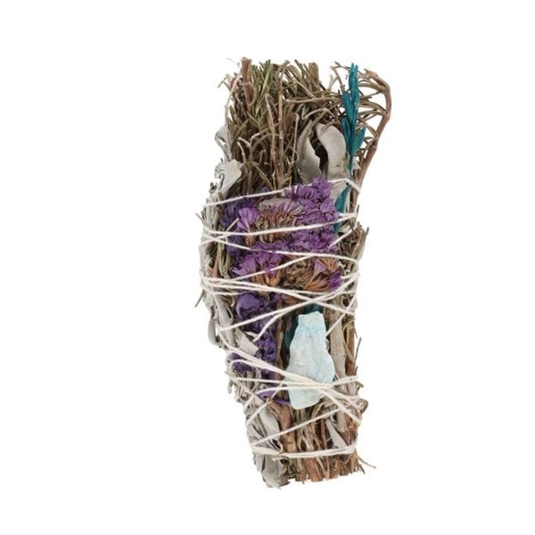 Serano 6in Ritual Wand Smudge Stick with Rosemary, Sage and Aventurine