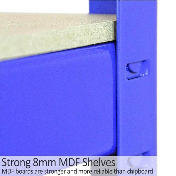 Monster Racking T-Rax Metal Storage Shelves - Blue (90cm W, 45cm D)