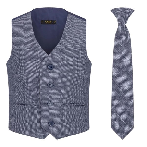waistcoat and matching tie