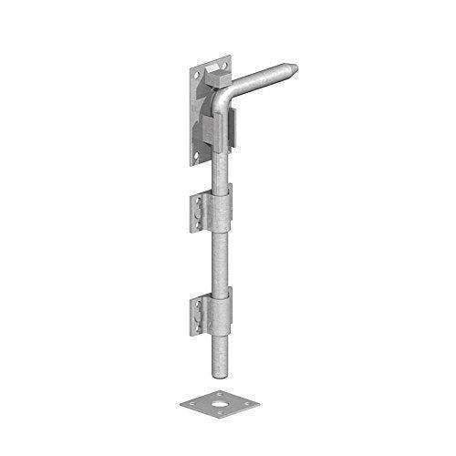 EDH Door Hardware Galvanised Heavy Duty Garage & Gate Drop Down Bolt – 12", 18" & 24"