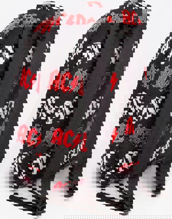 AC/DC Unisex Black Logo Backpack (One Size)