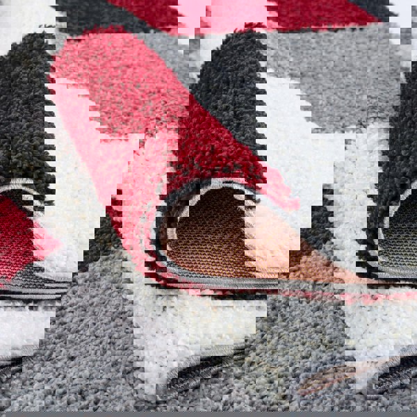 Myshaggy Geometric Red Rug