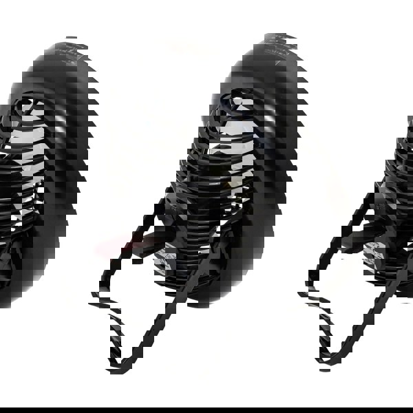 Black Rechargeable 3 Speed Desk Fan with LED Dimmable Ring Light Image 3