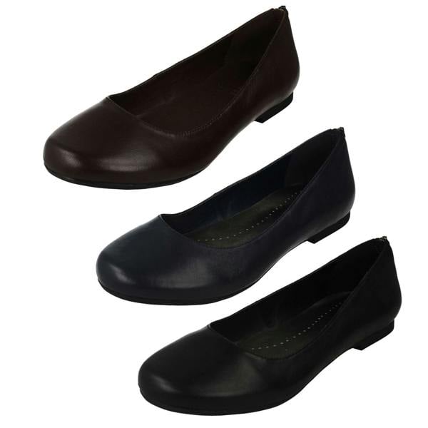 Leather Collection Ladies Leather Collection Flat Shoes