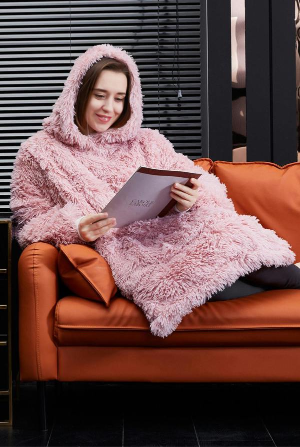 Ezysleep Faux Fur Oversized Luxury Soft Hoodie