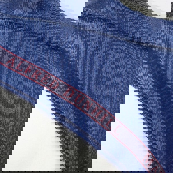 Dunhill pure cashmere woven scarf in a subtle herringbone pattern