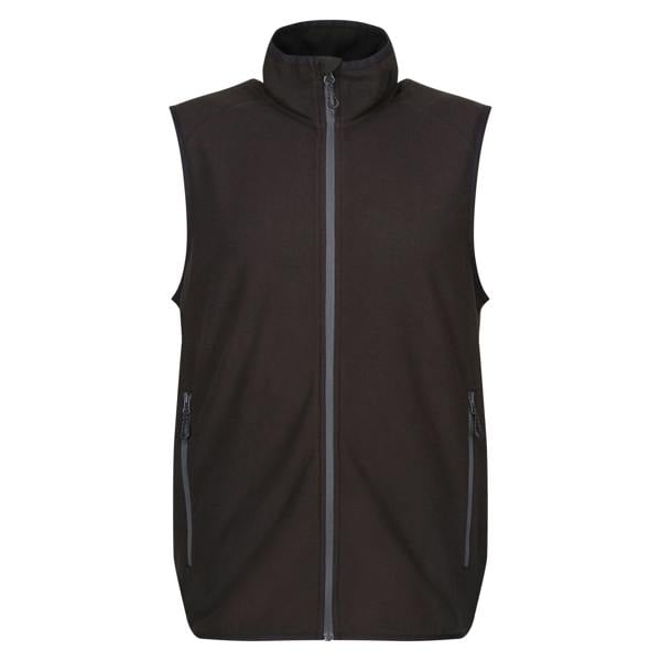 Regatta Professional Mens Fleece Gilet - Black/Seal Grey - 