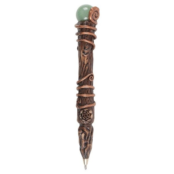 Serano Abundance Green Aventurine Crystal Wand Pen