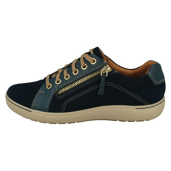 Clarks Ladies Clarks Casual Lace Up Trainers - Nalle Lace