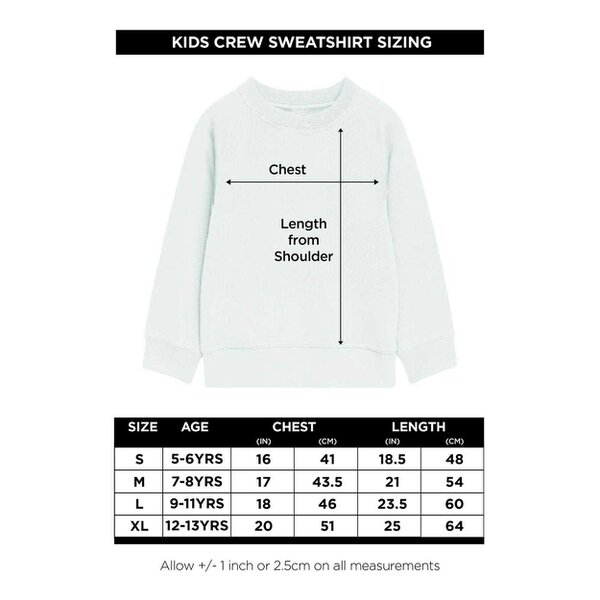 K-Pop Demon Hunters Childrens/Kids Saja Boys Posterized Square Sweatshirt - Black