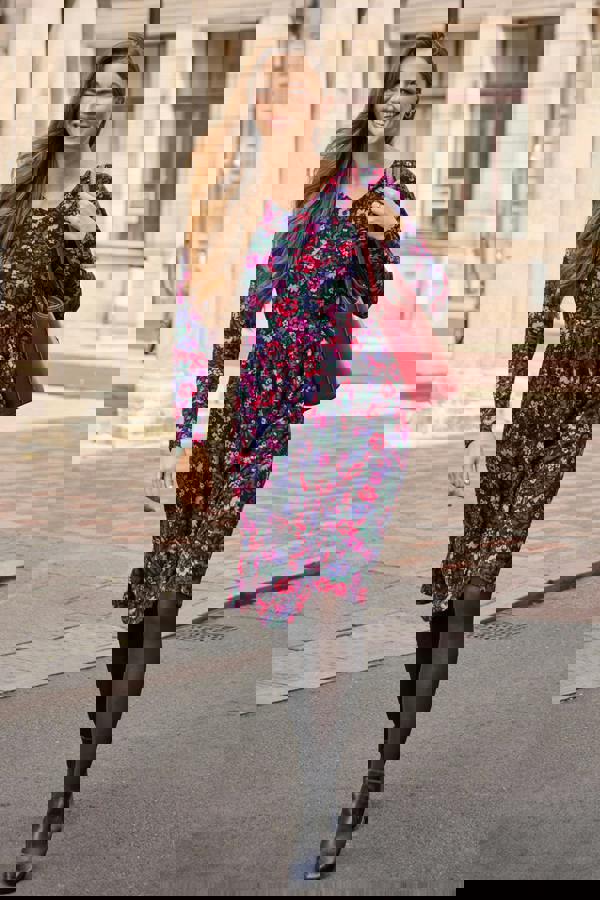 Floral Print Soft Touch Dress