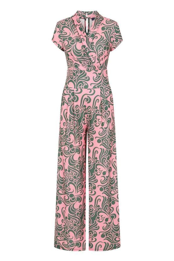 HotSquash Wide Leg Jumpsuit with Cap Sleeves