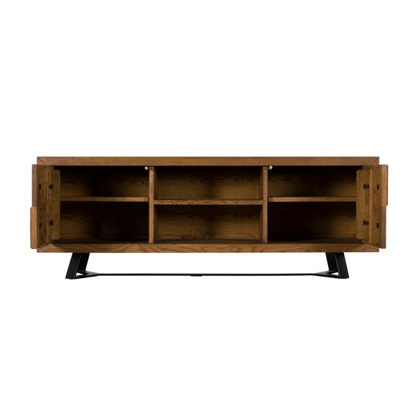 solid oak tv unit