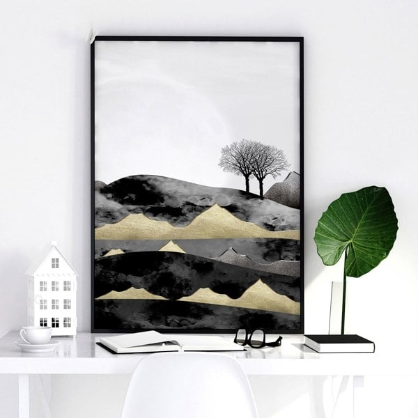 Scandinavian home decor for office | set of 3 wall art prints