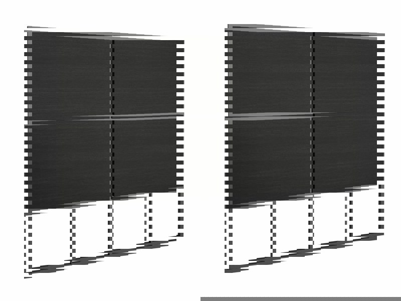 Black On Black Double Headboard by Gillmore