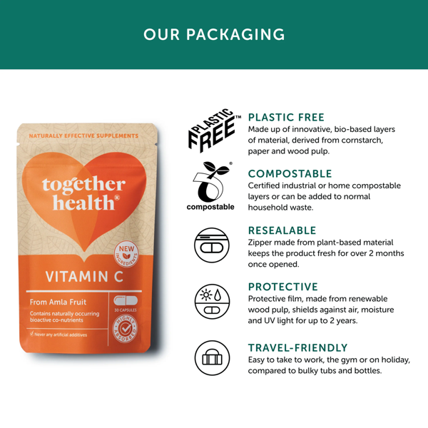 Together Health WholeVit Vitamin C with Bioflavonoids - 30 Caps