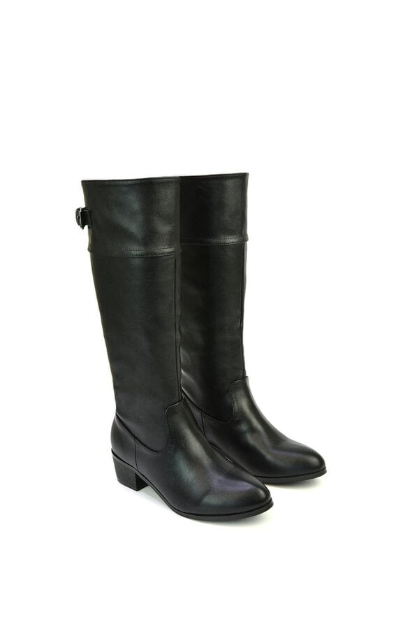 XY LONDON Knee High Boots Low Heel Western Style
