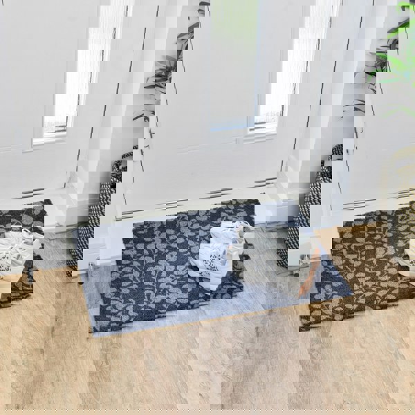 JVL Mega Mat Machine Washable Entrance Runner and Doormat Set, Branches