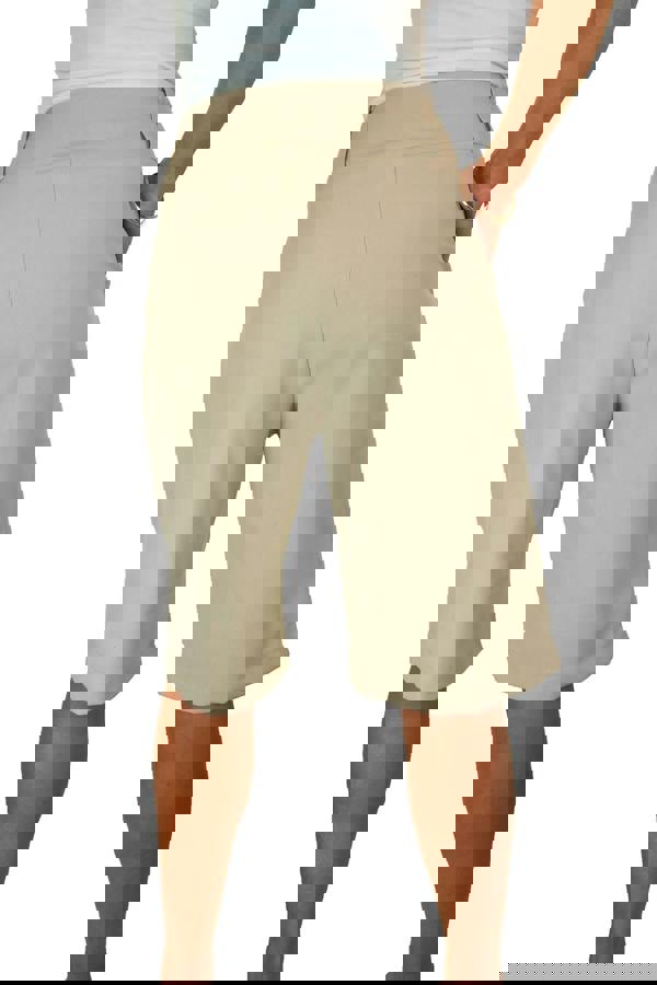 Paulo Due Women's Tailored Wide Leg Knee Shorts