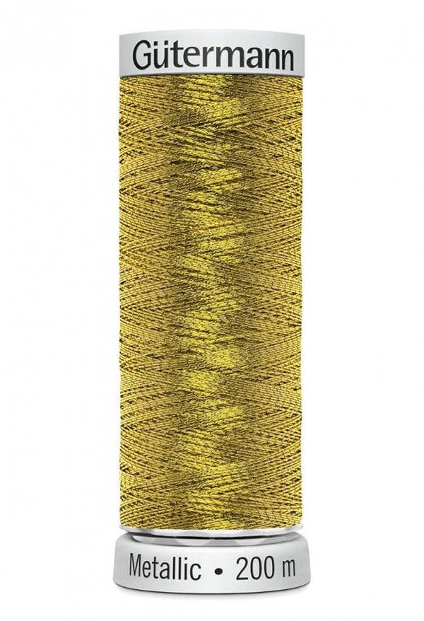 Gutermann Sulky Metallic Embroidery Thread 200m Polyamide, Polyester Thread Suitable For Embroidery