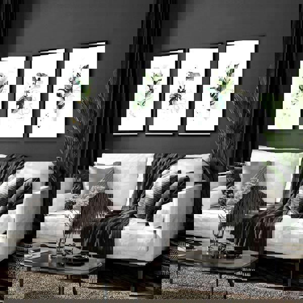 Large pictures for the living room | set of 3 framed wall art