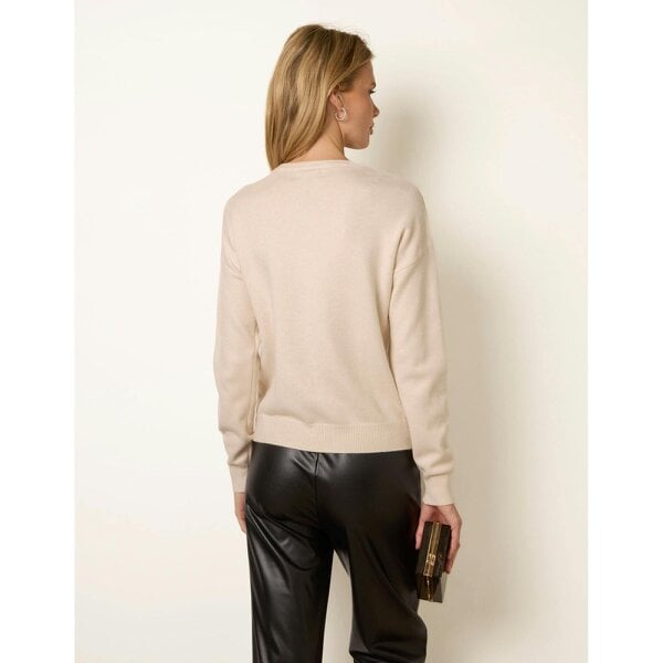 Blue Vanilla Diamante Round Neck Jumper