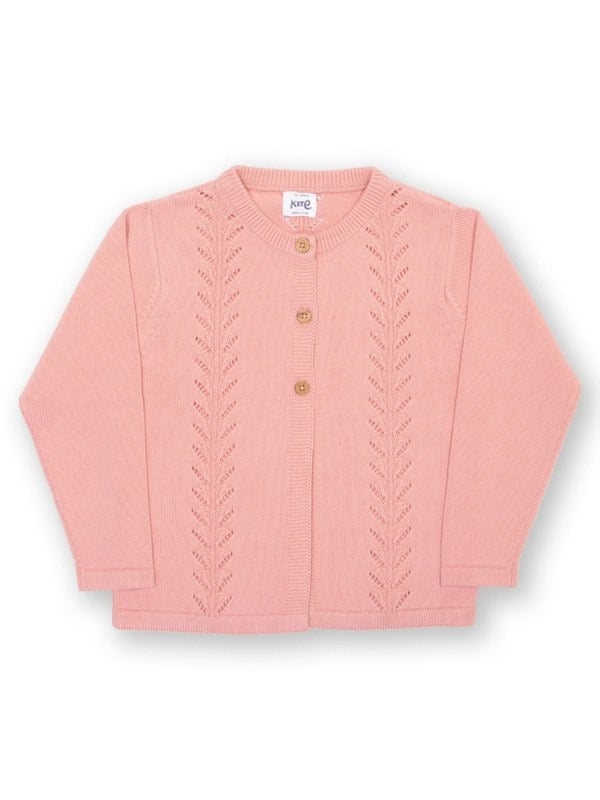 Kite Girls Organic Together Cardi Dusky Pink