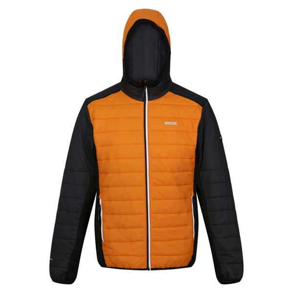 Regatta Men's Trutton II Baffled Padded Jacket - Orange Pepper/Ash