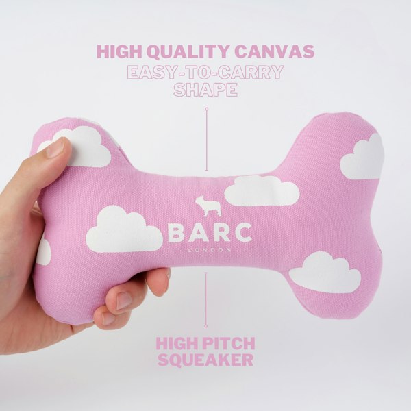 Barc London Cloud Squeaky Dog Bone Toy