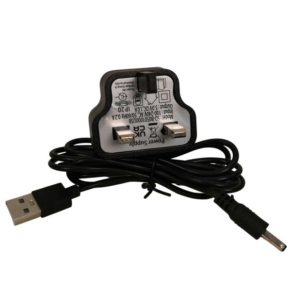 Samuel Alexander 1.5m Black USB Adaptor Plug for Christmas SnowSwirl Decorations