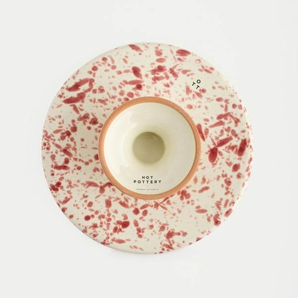 Hot Pottery Cake Stand Cranberry