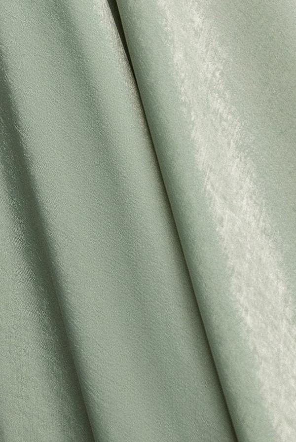 Goddiva Scoop Neck Velvet Satin Cape Sleeve Maxi Dress - Sage Green DR5074
