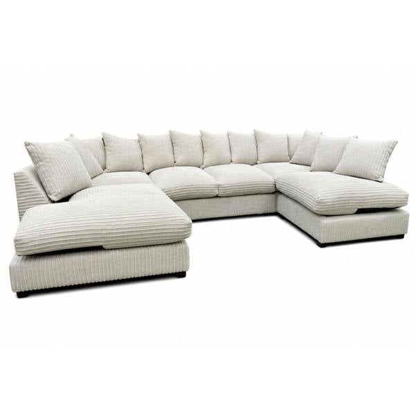 Snug Furniture Preston U Shaped Jumbo Cord Scatter-Back Corner Sofa
