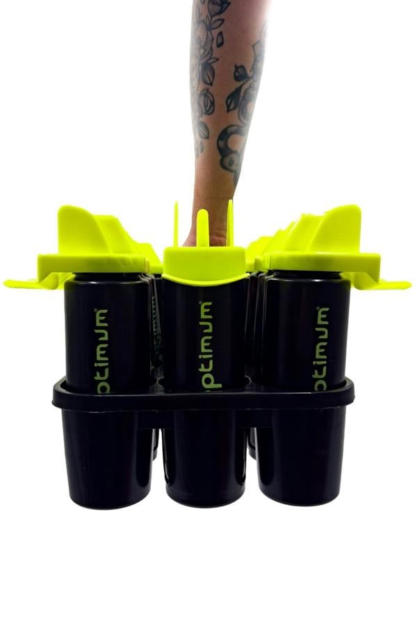 Bottle Carrier Set with 12 Reusable Sports Bottles – Team & Gym Use - Optimum