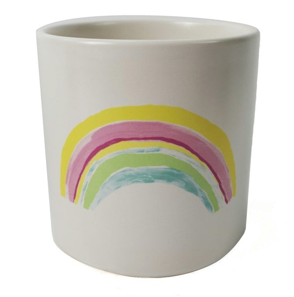 Leaf 12cm Ceramic Rainbow Multicolour Ceramic Planter