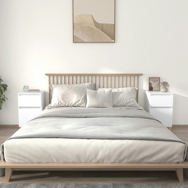 Berkfield Bedside Cabinets 2 pcs White 40x35x70 cm