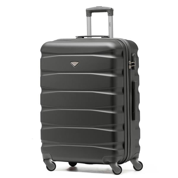 Flight Knight 25" Medium Suitcase Check-in Hold Luggage Hard Shell 4 Wheels TSA Lock