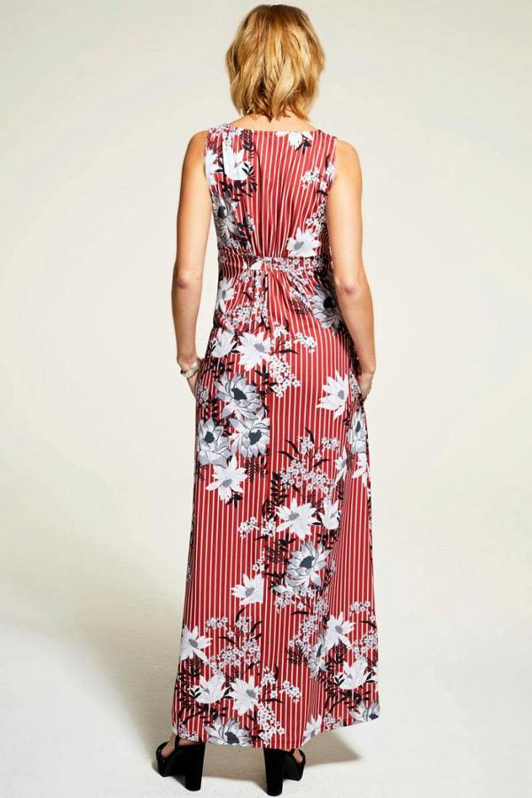 HotSquash Sleeveless Empire Line Maxi Dress