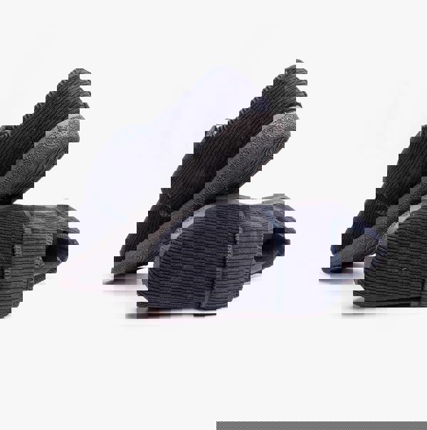 Padders OLIVER Mens Touch Fasten Full Slippers Navy