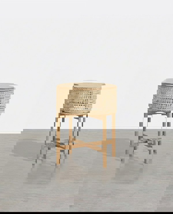 Bowden Rattan Side Table-Weilai Concept