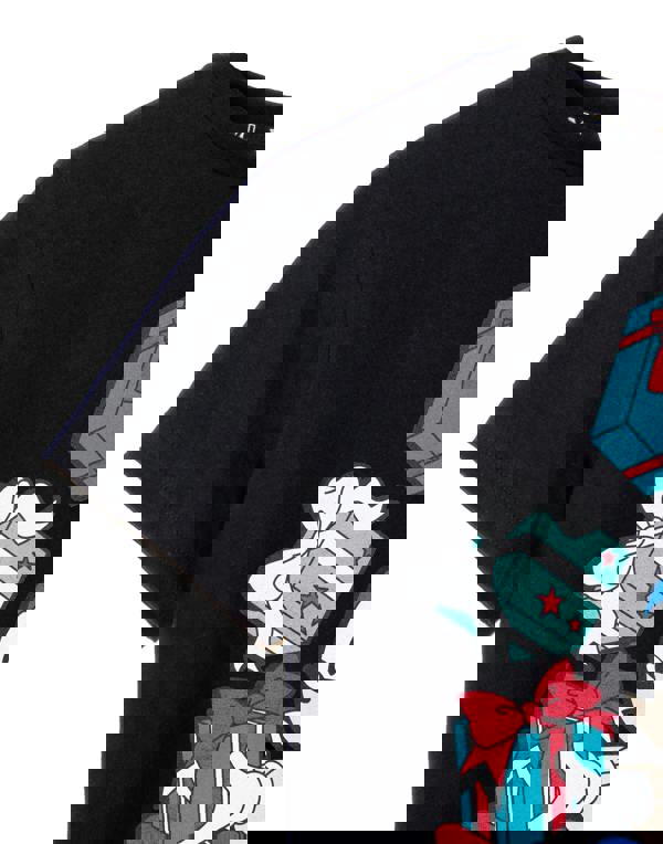 Sonic the Hedgehog Boys Black Christmas Presents Short Sleeved T-Shirt