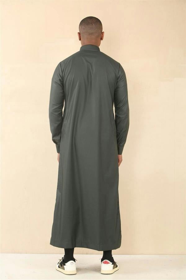 Infinity Leather Men's Thobe Arab Saudi Emirati Islamic Clothing Jubba Robe