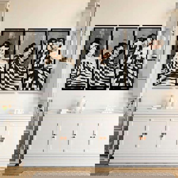 Extra Large Wall Art For Living Room | Set of 3 Boho Women Wall art Prints