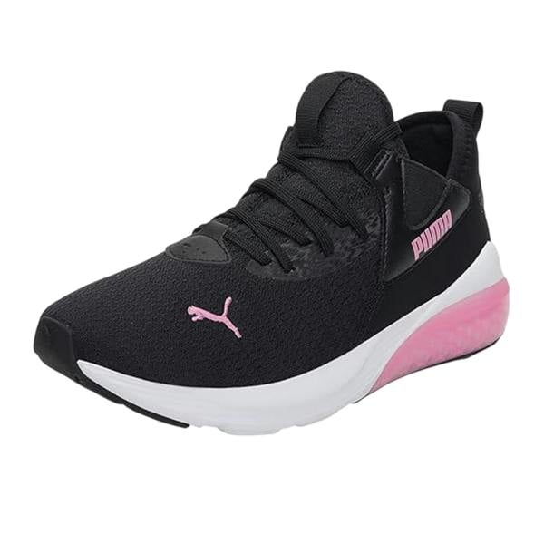 Puma Girls Cell Vive Flat Trainers - Black/Pink - 